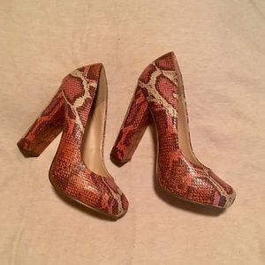 NIB Snakeskin Pumps